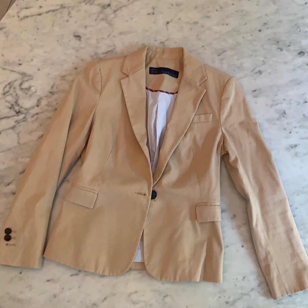 Zara Basic Camel Blazer